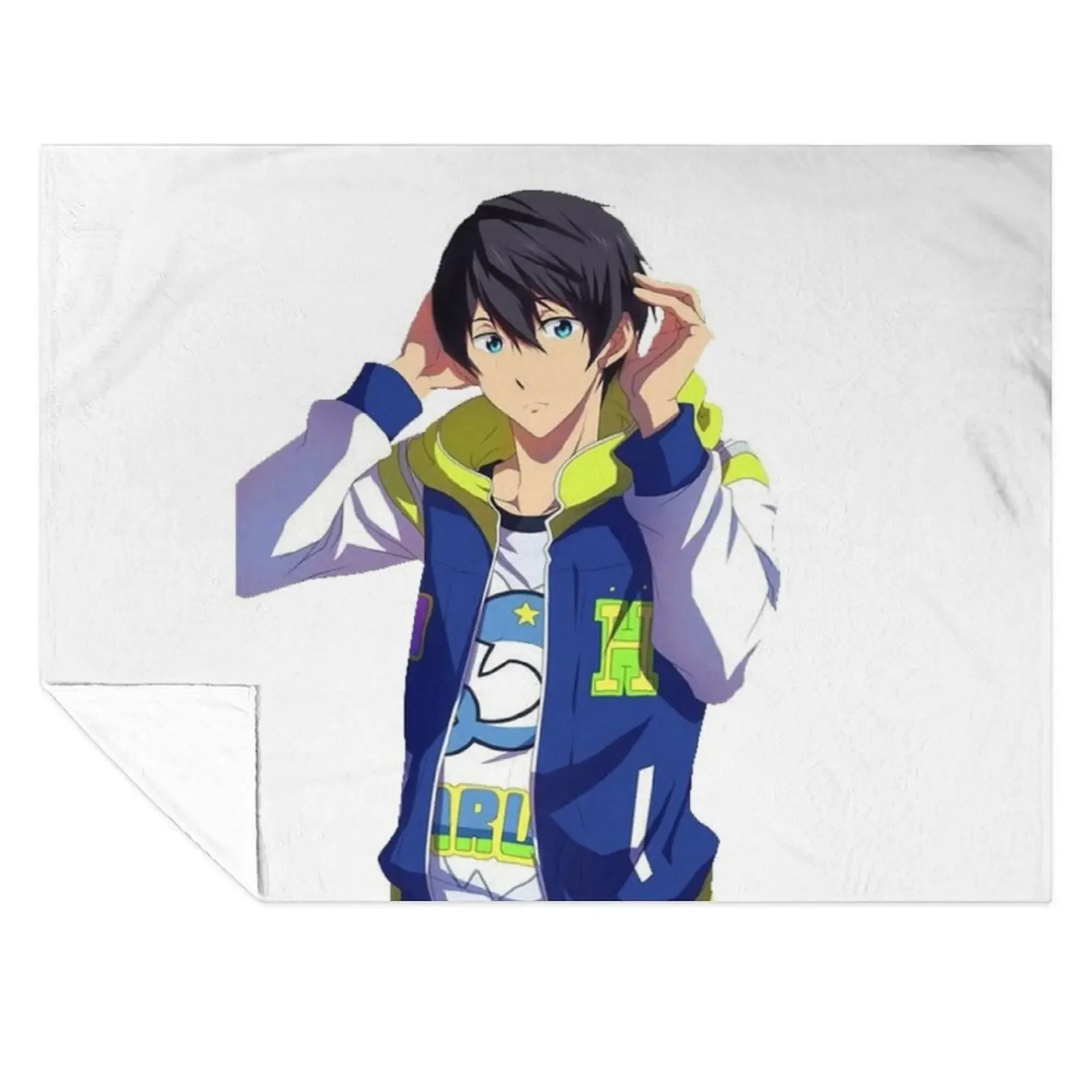 

Haruka Nanase Throw Blanket For Sofa Thin warm for winter Multi-Purpose Luxury Brand Blankets