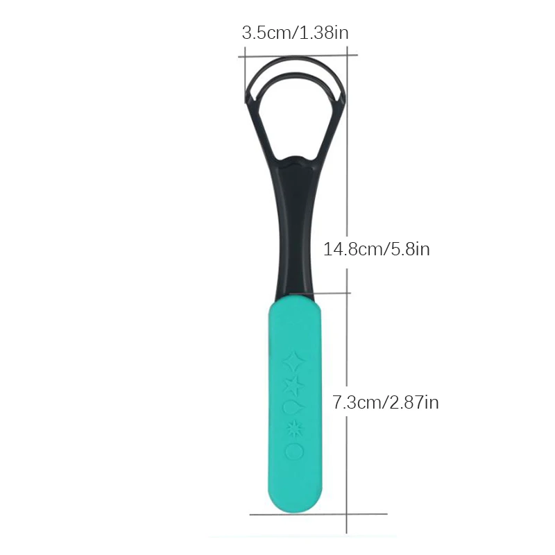 Double Layer Tongue Scraper Silicone Tongue Scraper Brush Cleaning Food Grade Single Oral Care To Keep Fresh Breath Oral Health