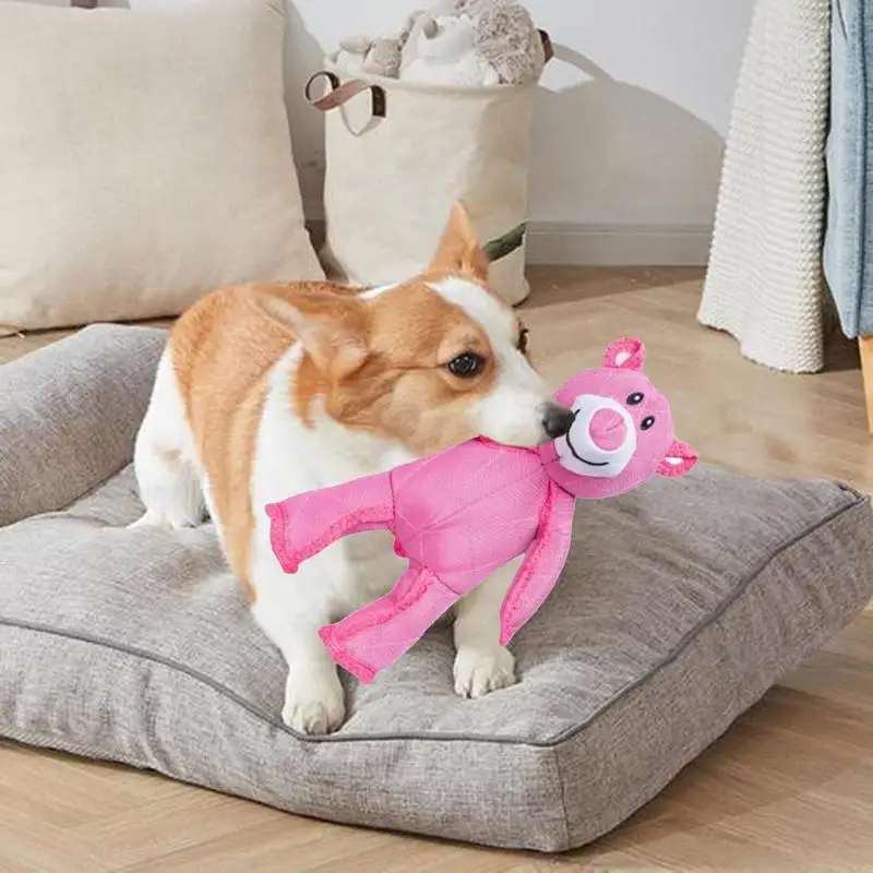 Squeaky Dog Toys Plush Pet Squeaky Toys Interactive Dog Toys Animal Pet Toys Puppy Biting Toys Cute Pet Plush Toys