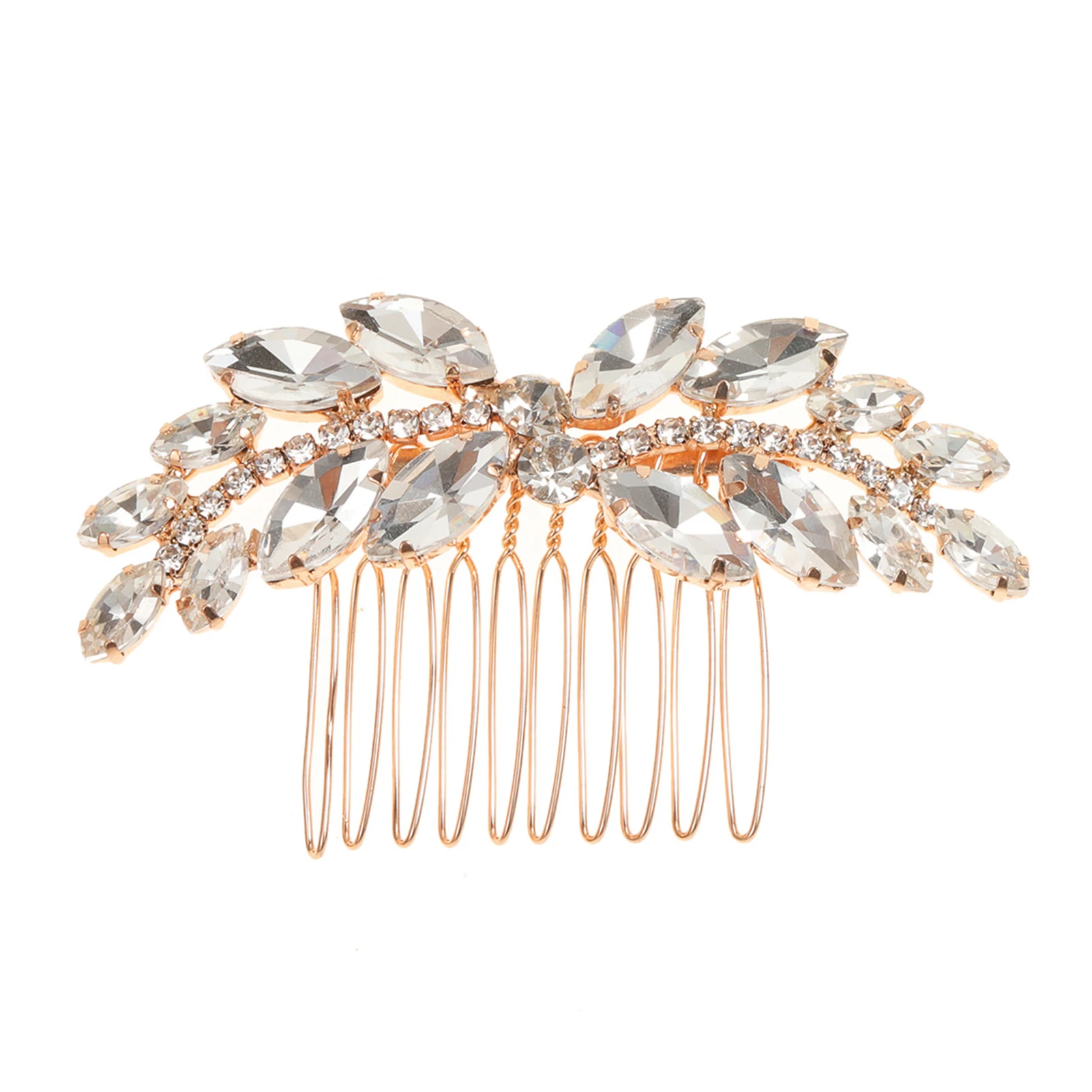 Bride Hair Side Comb Clips Tiara Messy Bun Maker with Sparkling Rhinestones for Princess Party Favors Accessories TUE88