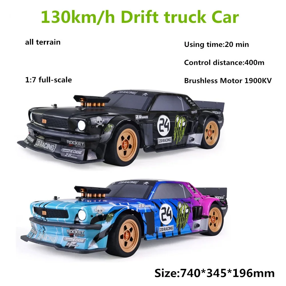 

130 km/h High Speed RC Cars 1:7 Scale 4WD Brushless Motor 150A ESC Control Distance 400m Electric Remote Control Car