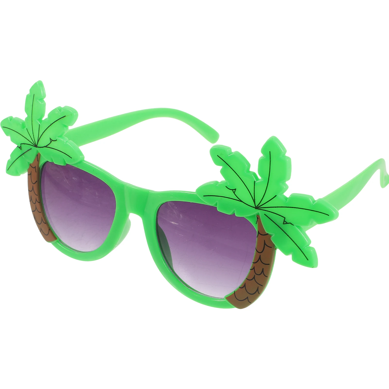 

1 Pair Glasses Photo Prop Tropical Fancy Dress Decorative Luau Sunglasses Beach Party Supplies Adults Costume Accessories