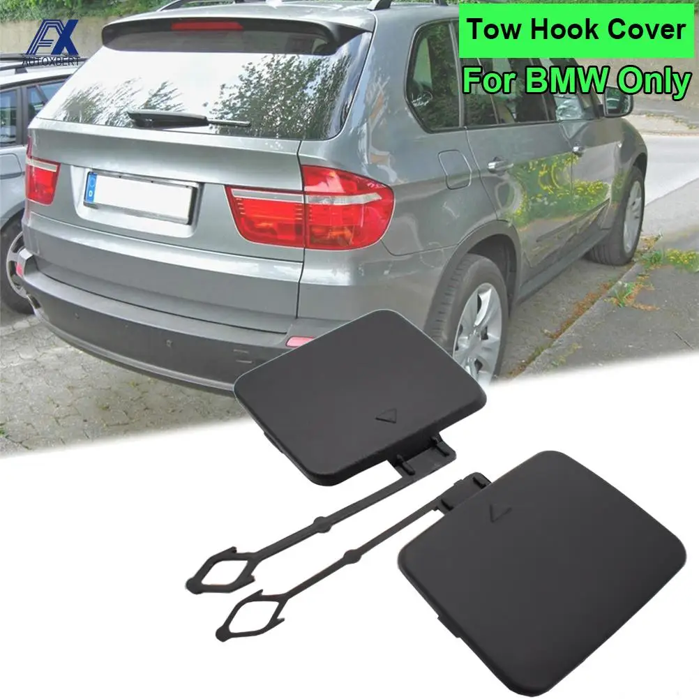 Car Bumper Rear Tow Hook Cover Towing Hook Eye Cap For BMW X5 E70 2006-2011 OE# 51127158447 51127158448 Auto Replacement