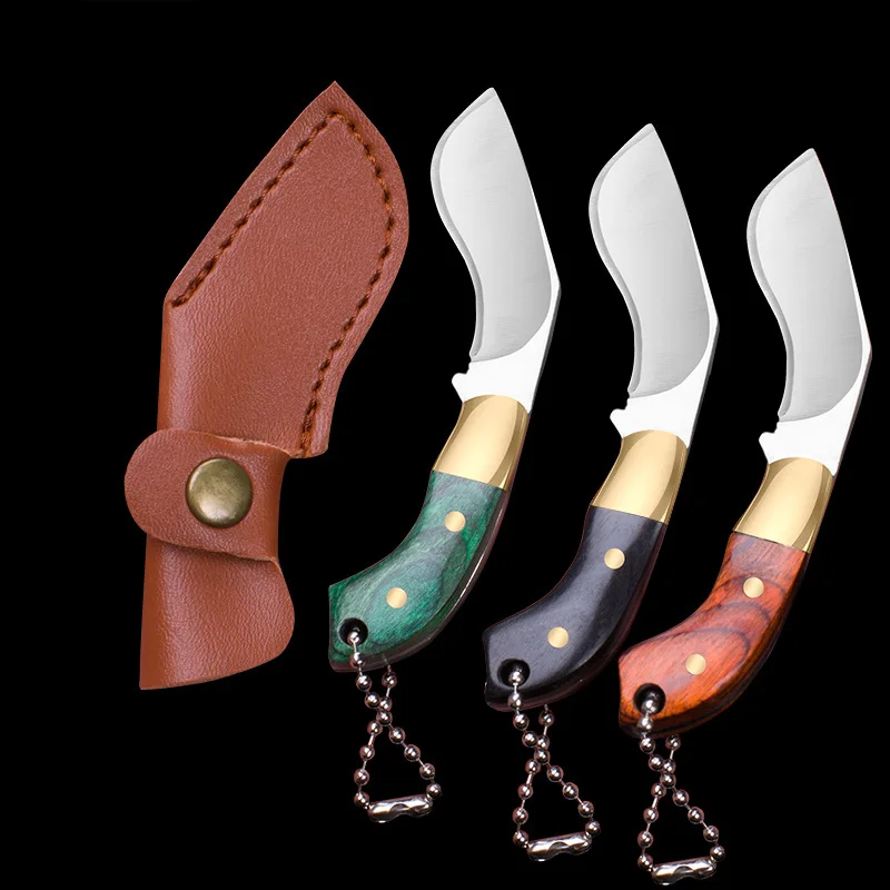 1pc Stainless Steel Mini Barbecue Cutting Meat Knife,EDC Disassembling Courier Pocket Knife,Keychain Decoration ,Special Gift