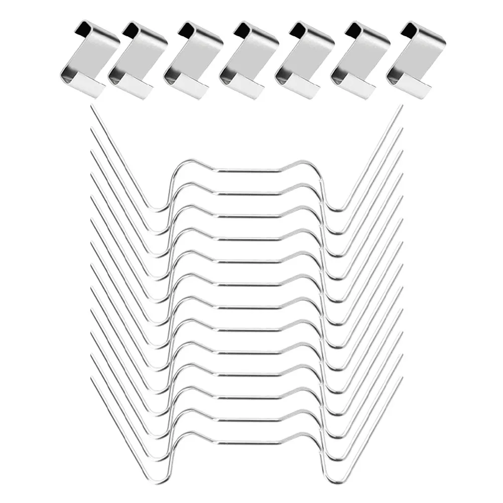 

1Set Stainless Steel W-Type Clips Greenhouse Glass Panel Secure Windbreak Protection Durable Rust Resistant Z Buckles