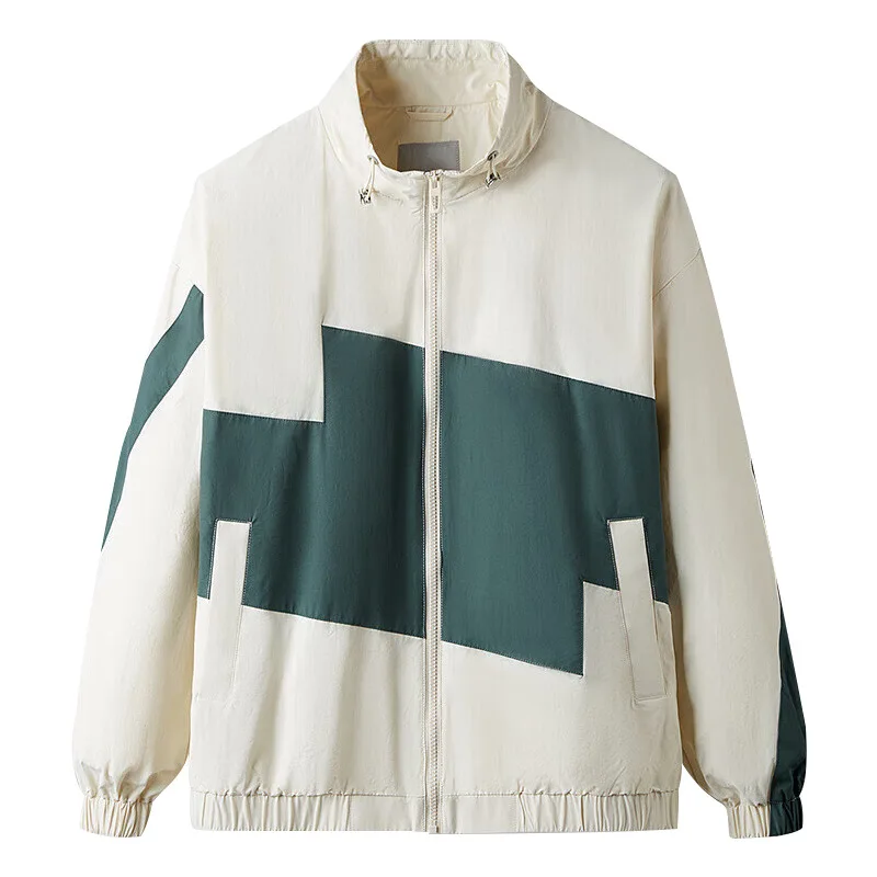 

Casual Collared Jaet for Men Faionable Color Blo Spring Autumn Cotton Blend Fabric Slim Fit Long Sve Chinese Manufac...