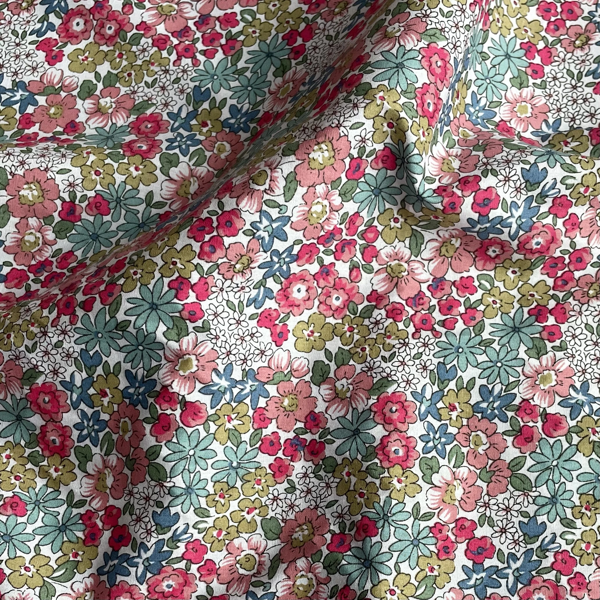 145x50cm New Floral 100% Cotton 40S Like Liberty Fabric Digital Printing For Sewing Cloth Dresses Skirt Kids Designer Purses