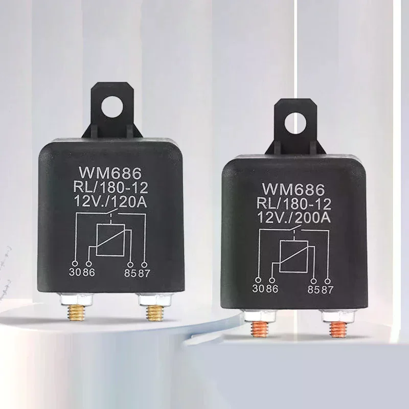 DC 12V 24V 100A 120A 200A WM686 Relay 4 Pin Normal Open Car Starter Relay For Battery ON/OFF Split Charge Relay Switch