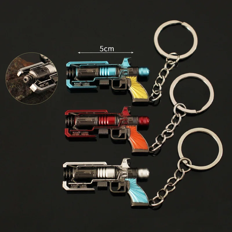 5cm Apex Legends Wingman Pendant Keychain for Men The Death Ray The Sunburst The Dismantler Metal Key Ring Fans Car Bag Jewelry