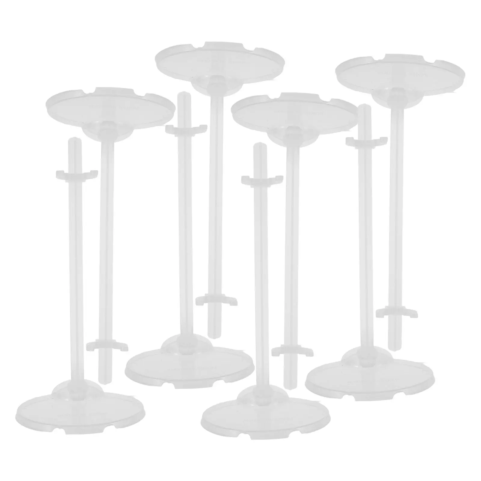 

18Pcs Fine Craft Stands Display Racks Transparent Brackets for Collectibles Steady on Most Surfaces Toy Stands
