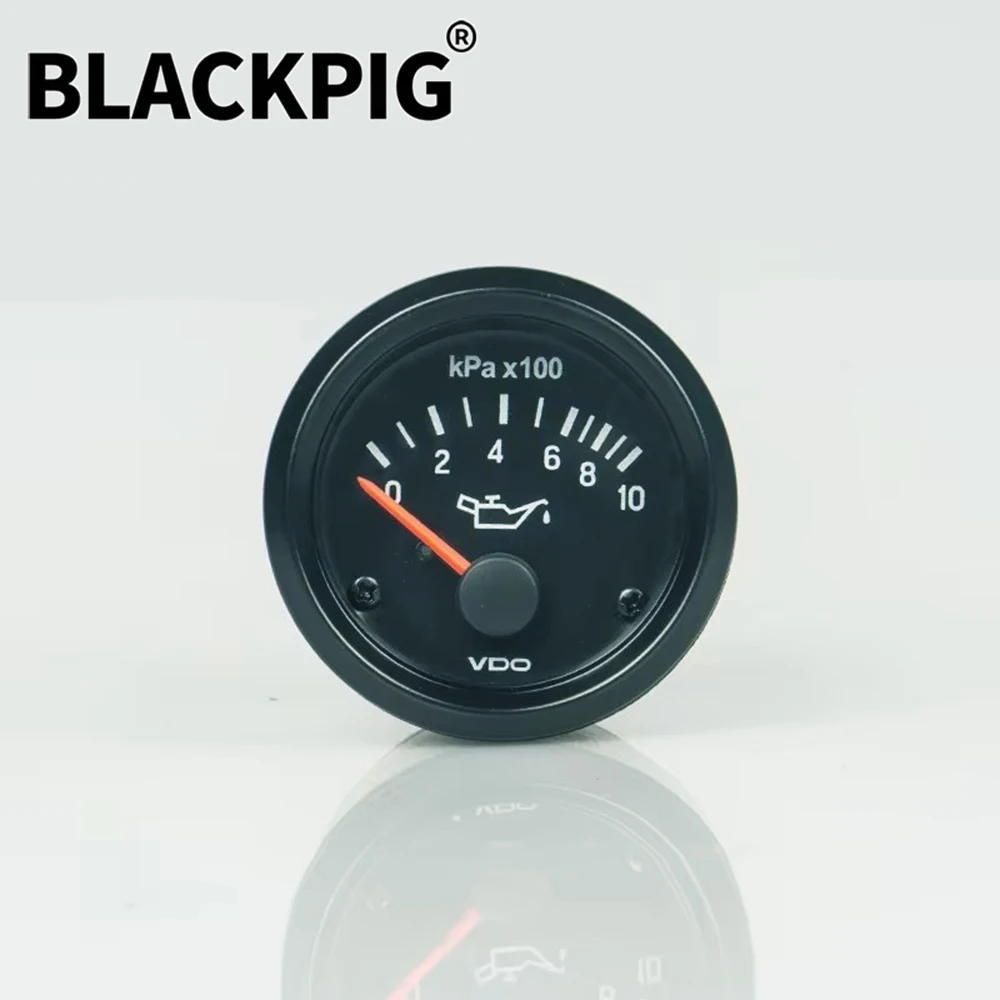 52MM 0-10 bar 10bar VDO Manometro Olio Generatore Diesel Manometro Parti Genset DC 12V 24V