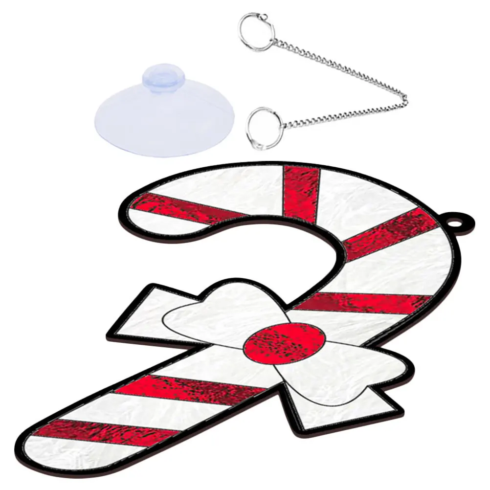 

Christmas Acrylic Cane Pendant Decorative Hanging Ornament Lightweight Xmas Porch Party Home Decoration Xmas Ornaments