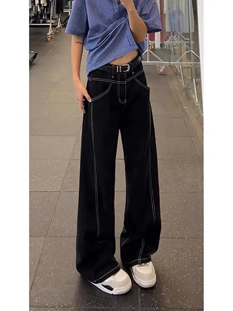 Men's 2026 New Ins Popular Trend Jeans Harajuku Lazy Style Japanese Minimalist Artistic Versatile Casual Denim Pants