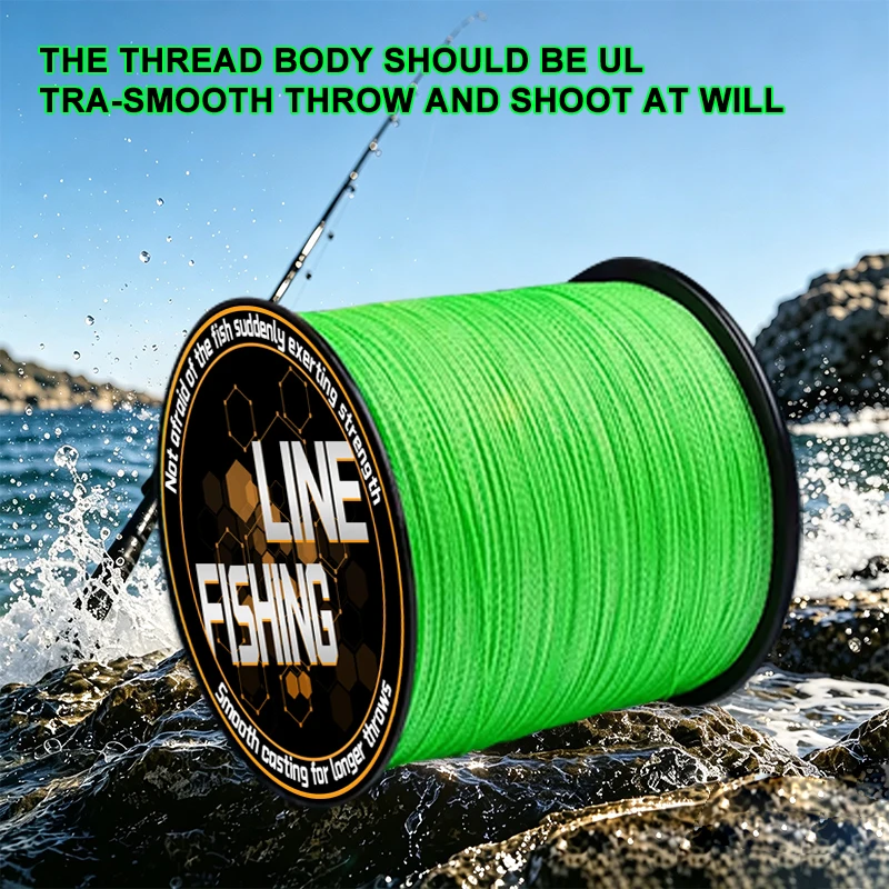 X8 Braided PE Fishing Line 300M Portable Spool Strong Pull Durable General Purpose River Carp Fishing Line