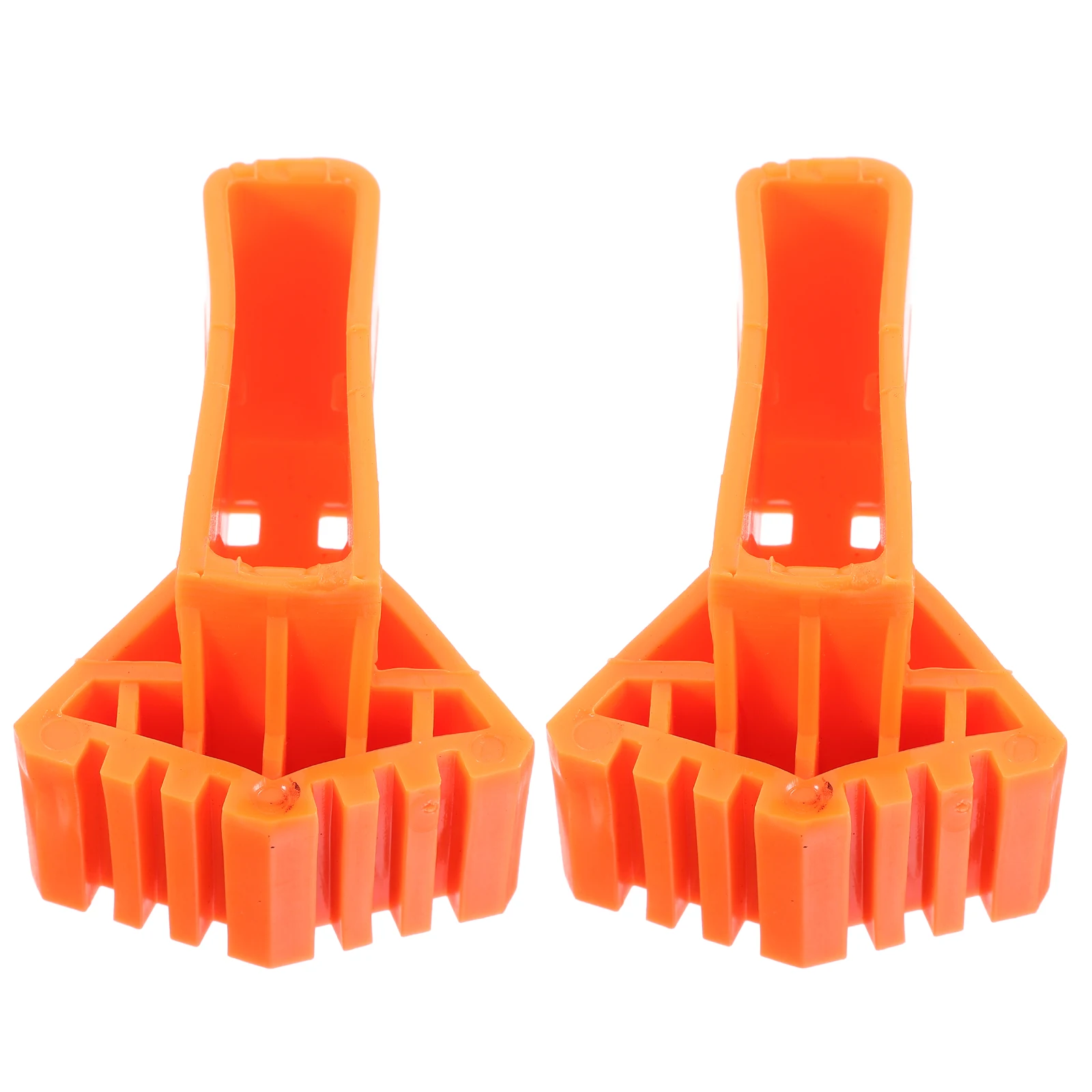 

2pcs Ladder Foot Pads Orange Plastic Anti-Slip Leg Covers For Extension Folding Ladders Replacement Parts Stabilizer Mats