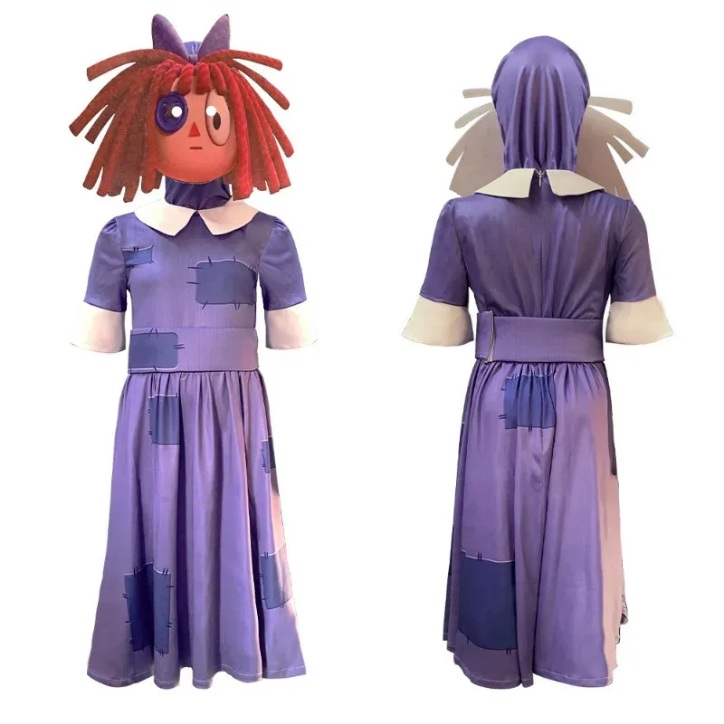 Nuevo ❤ Disfraz de circo Digital increíble, disfraz de Jax Pomni, mono de payaso de Anime de dibujos animados, ropa divertida para fiesta de Halloween, 2025 ☆ ☆ ☆