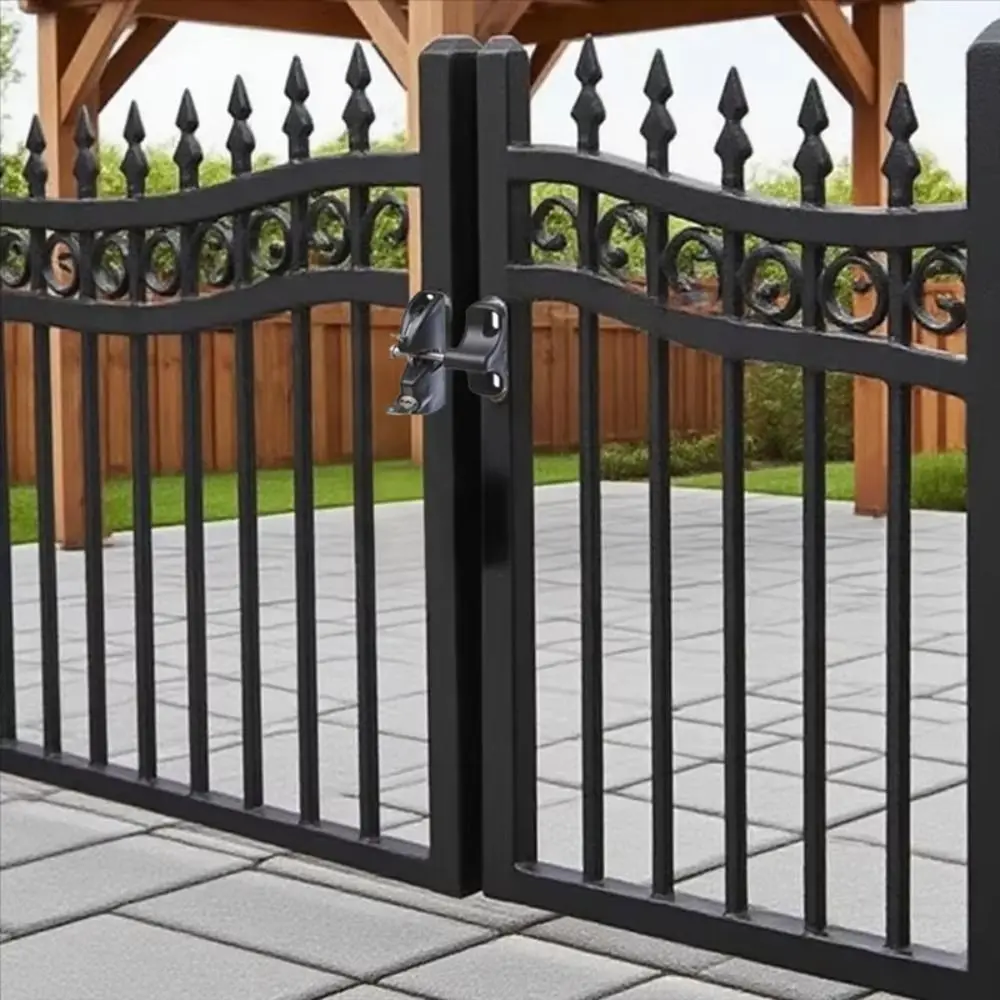 

Black Color Outdoor Door Lock Nylon Material Pull Cable Double-ded Lock 2 Sided Locking Durable Non-rusting