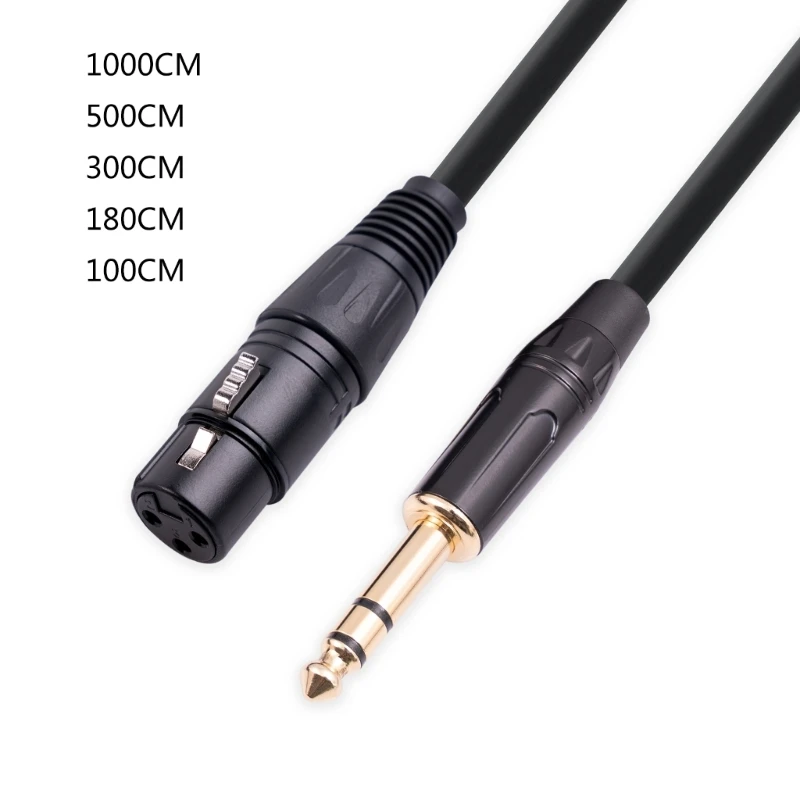 6.35mm 1/4 Inch TRS to Cable Male to Female to TRS Cable 1/1.8/3/5/10M Dropship