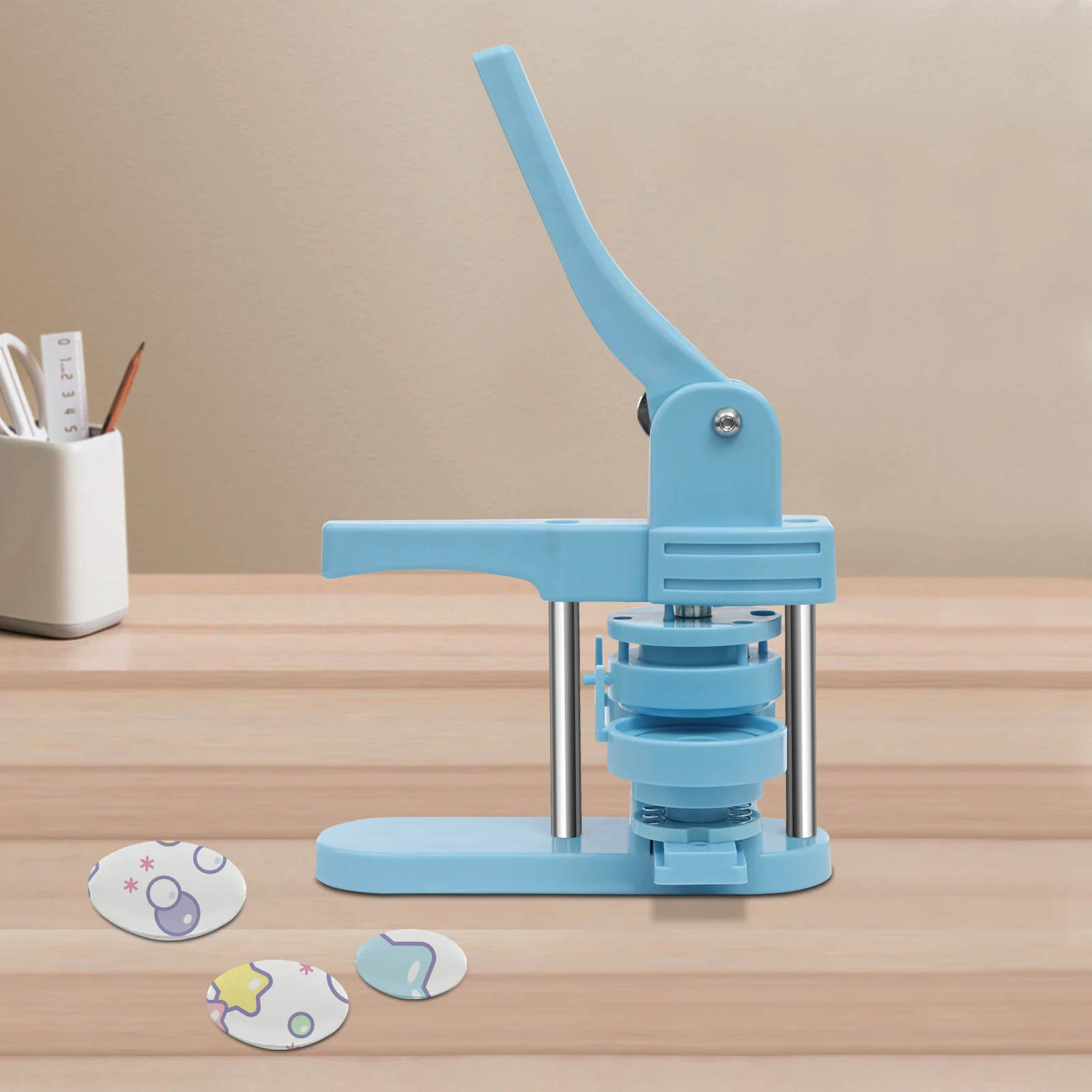 

Машина для изготовления пуговиц для изготовления персонализированных значков и пуговиц, набор значков 25/32/58 мм своими руками с полными аксессуарами