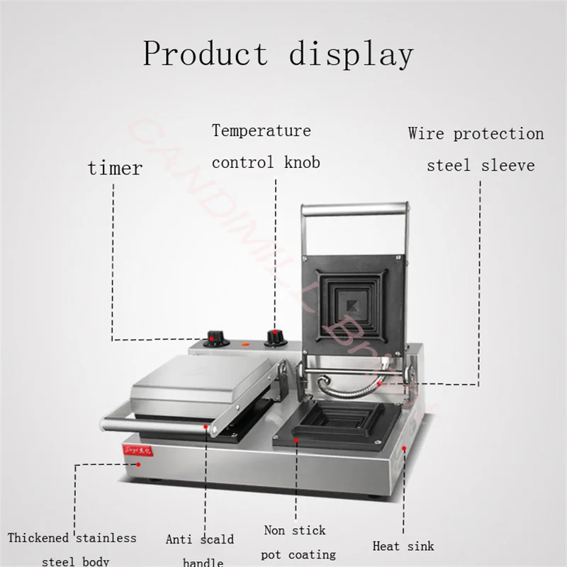 Double End Sandwich Maker Commercial Toast Sandwich Maker Bread Breakfast Maker Single End Toast Maker Machine