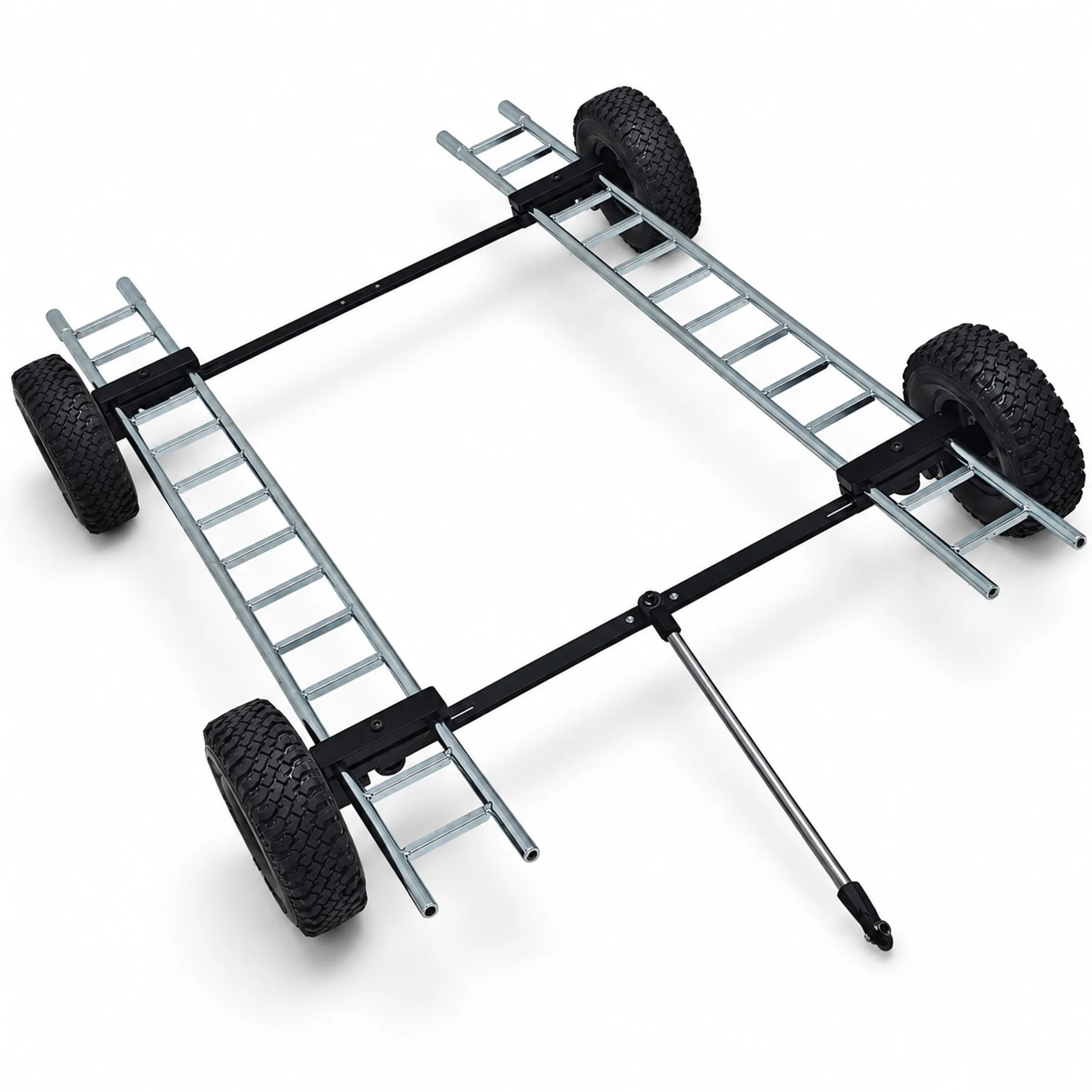 D1RC 1/8 1/10 RC Crawler Simulated Trailer Assembly Multi-functional Trailer Bridge Crossing Obstacle Kit RC Model Accessories