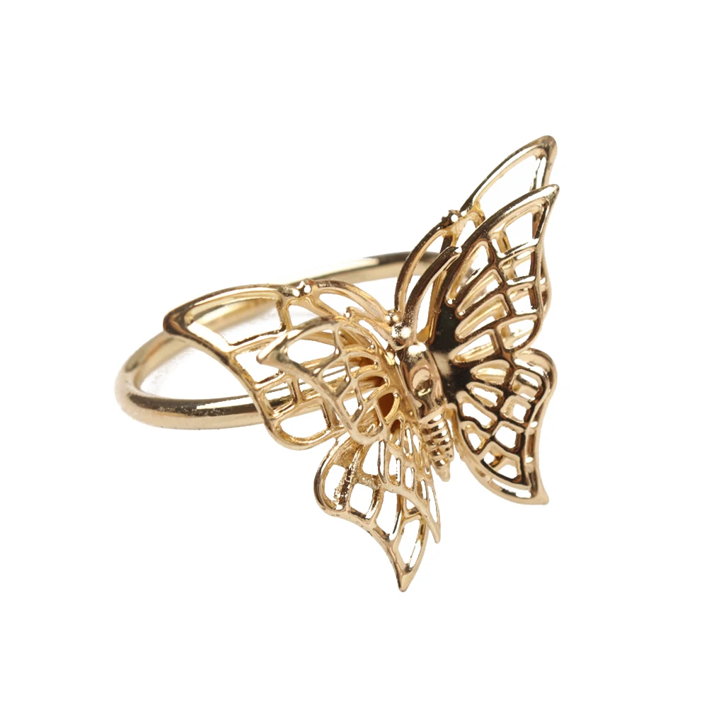 

4 Pcs Napkin Holder Circle Napkins Rings Decorations Decorative