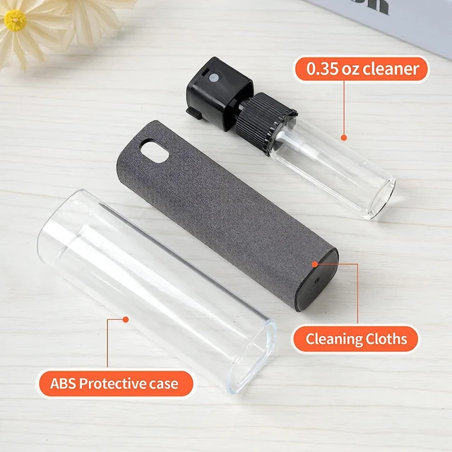 2 in 1 Microfiber Screen Cleaner Spray Bottle Mobile Phone Tablet Computer Microfiber Cloth Cleaning Wipes For iPhone Samsung Mi 5 2-in-1 Microfiber Screen Cleaner Spray Bottle – for Phones, Tablets and Laptops – view 5