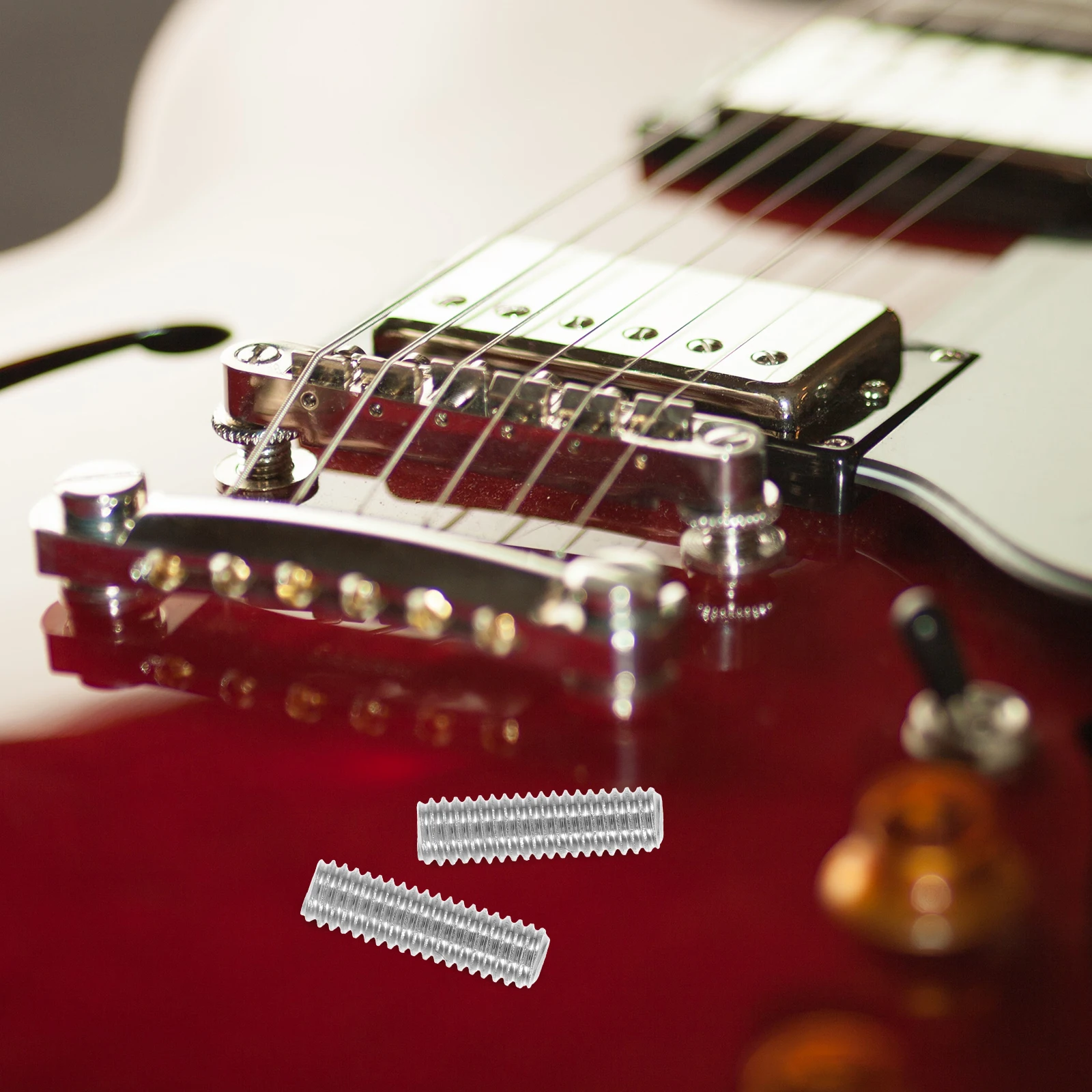 

12 Pcs Screw Piano Saddle Screws Guitar Bridge Saddles Electric String Metal Replacements