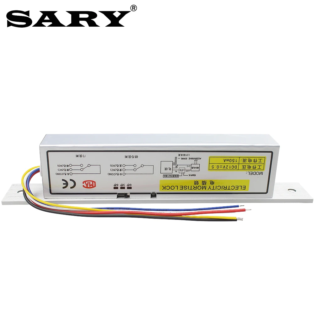 Cerradura electrónica con sistema de control de acceso, cerradura de muesca eléctrica con retroalimentación, perno de seguridad, 12V de CC