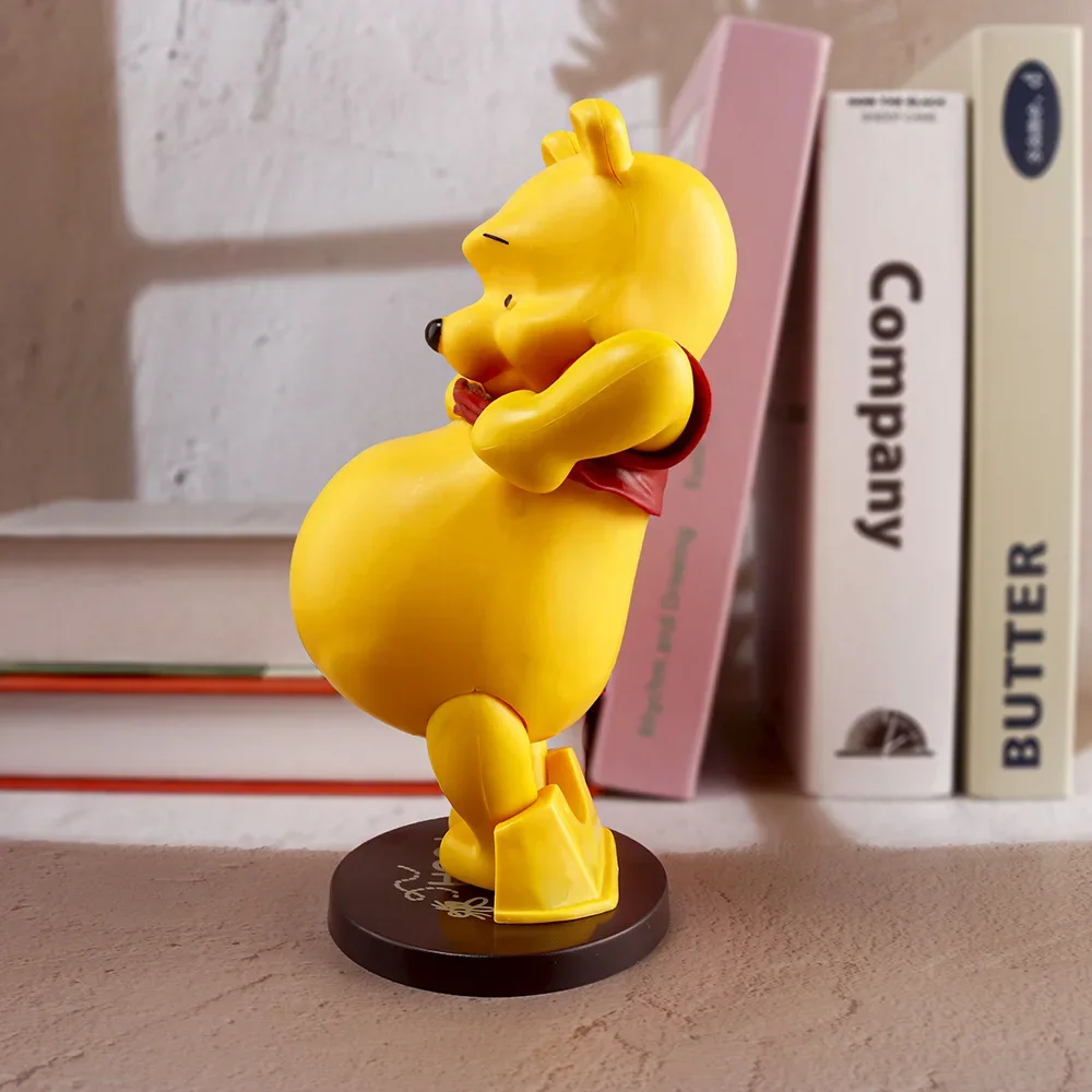 Disney Anime Winnie The Pooh Figure Cake Decoration Desktop Car Ornament Cute Animal Children Toy Holiday Birthday Gift