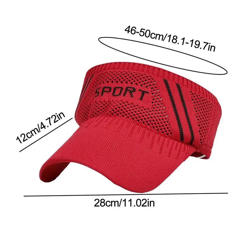 Summer Empty Top Sun Hats for Women UV Protection Sun Visor Hats Breathable Sport Tennis Golf Running Sunscreen Baseball Caps