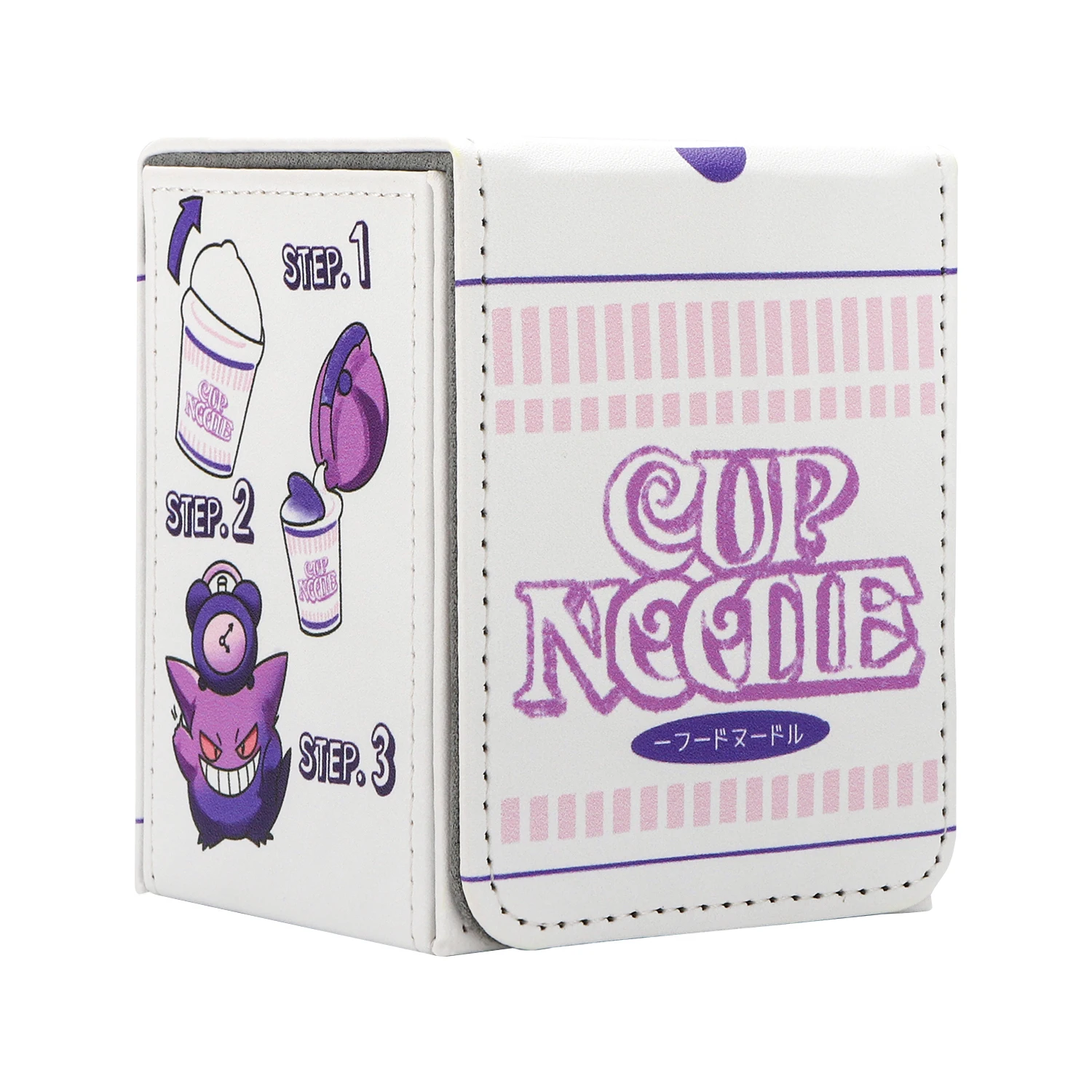 لتقوم بها بنفسك Ptcg Gengar صندوق تخزين بطاقات لطيف Ws Opcg Ptcg Gengar لذيذ كوب المعكرونة الجلود الراقية صندوق تخزين البطاقات دمى هدايا #1