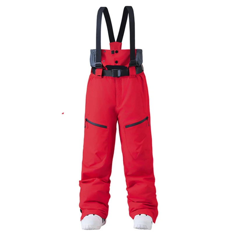 Unisex -35 Degree Ski Pants Bibs Bibbed Snowboard Pant Bibs Snow Pants Ski Suit Pant Snow Bib Pants Snowboarding Trousers