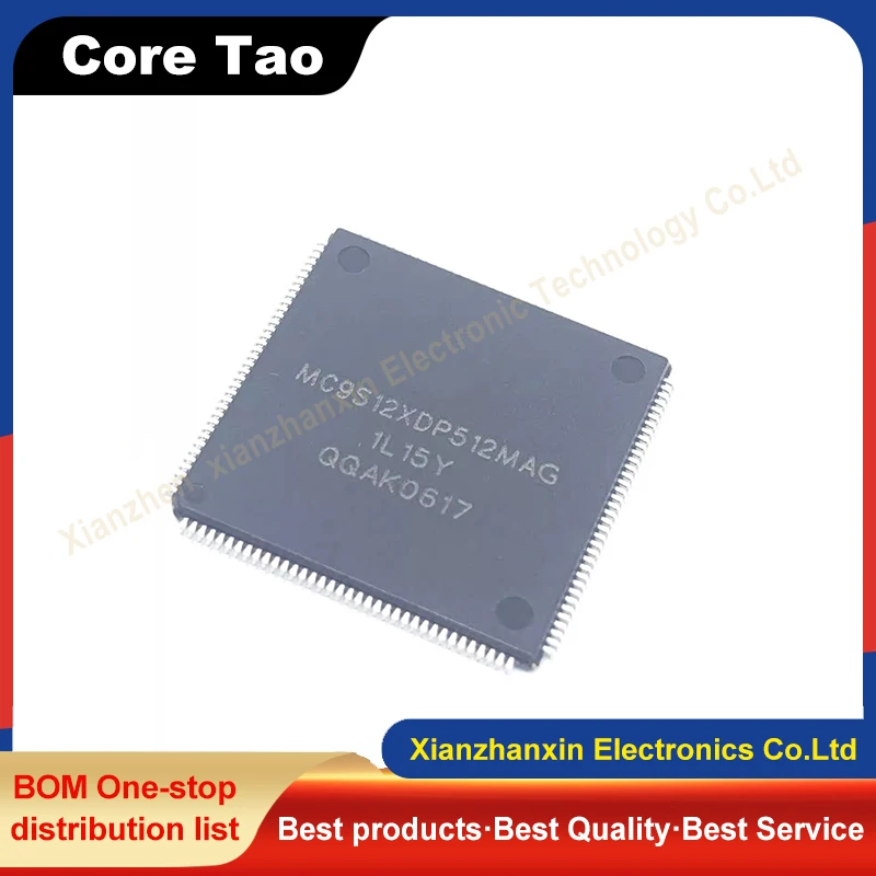 1pcs/lot MC9S12XDP512MAG MC9S12XDP512 LQFP144 Microcontroller in stock