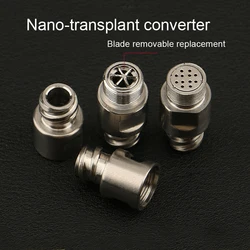 Nano-transfer converter stainless steel emulsifier facial fat transplantation aids liposuction needle converter plug