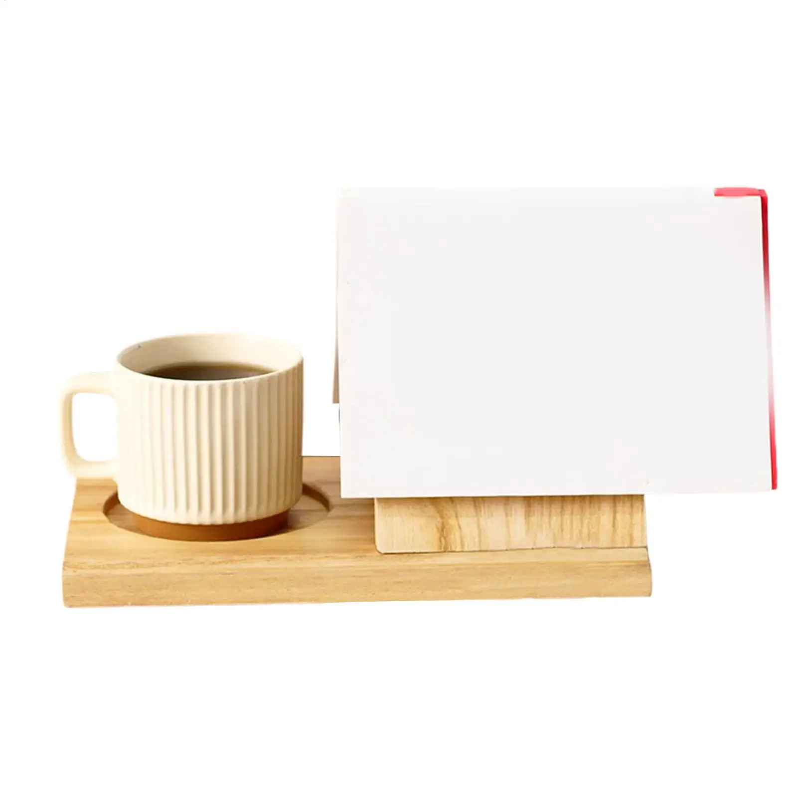 

Triangle Book Holder Multifunctional Bookcase for Bedroom Wooden Book Reading Rest Table Centerpiece Decor for Home Studio