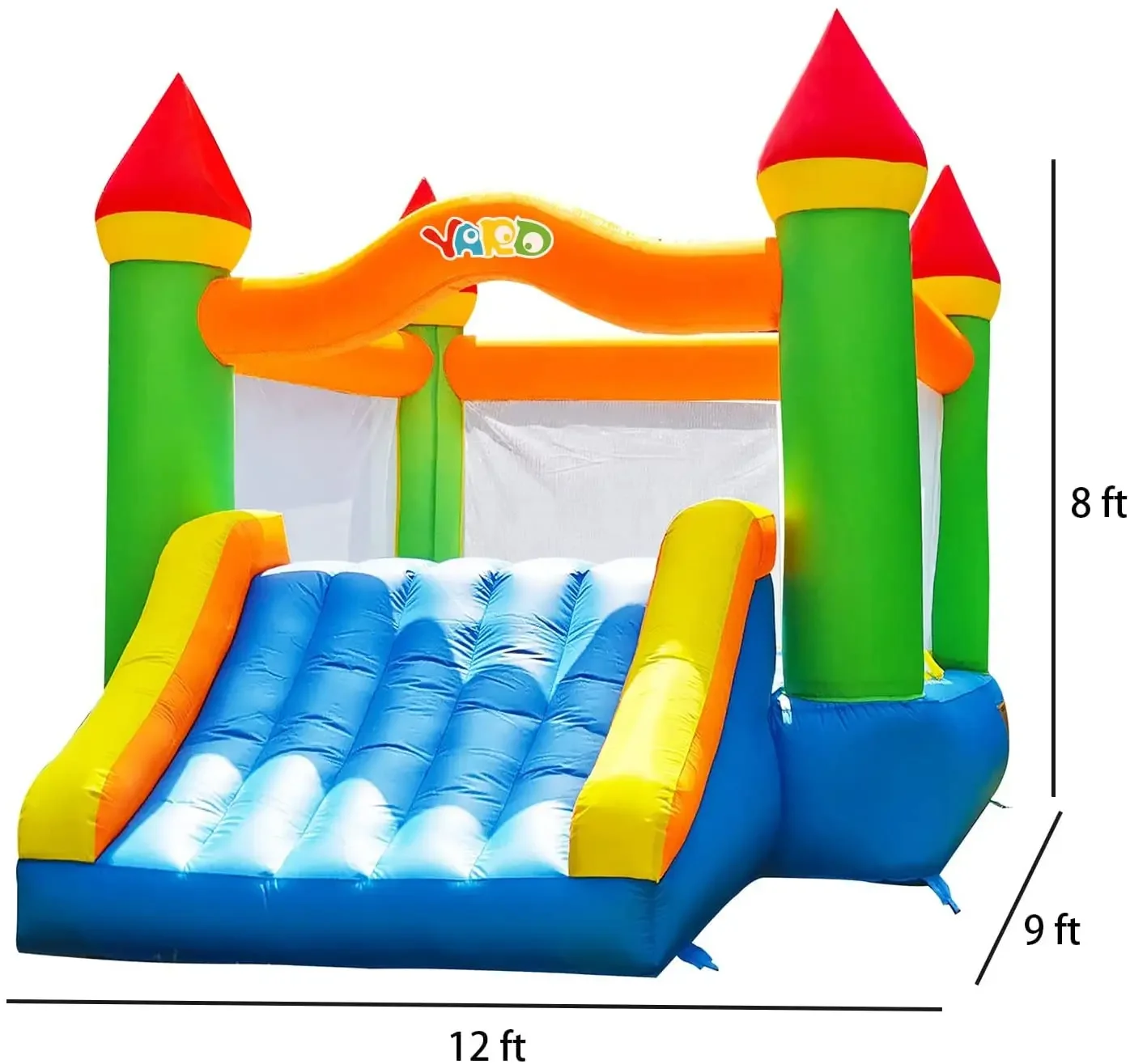 YARD Inflatable Bounce House with Slide for Kids 5-12,12ft x 9ft x 8ft Bouncy Castle Jump House for Adult Toddlers Kids Party