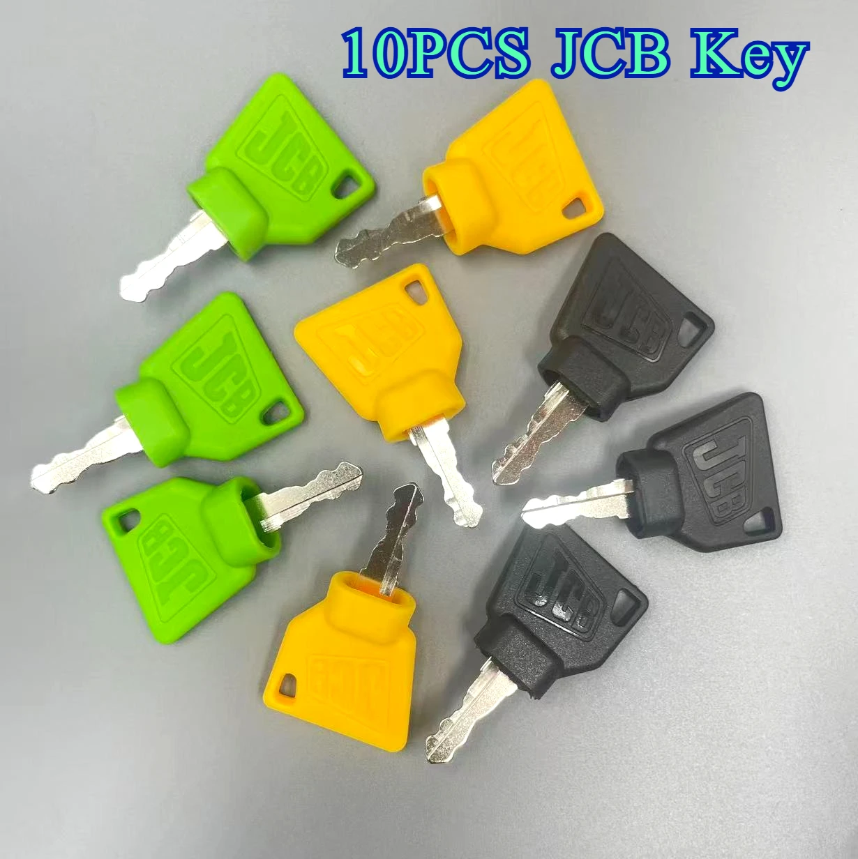 10 peças chave de ignição de escavadeira js jc b 3cx para 45501 333-y1374 331-26790 14607 peças de reposição de escavadeira de máquina acessórios de carro