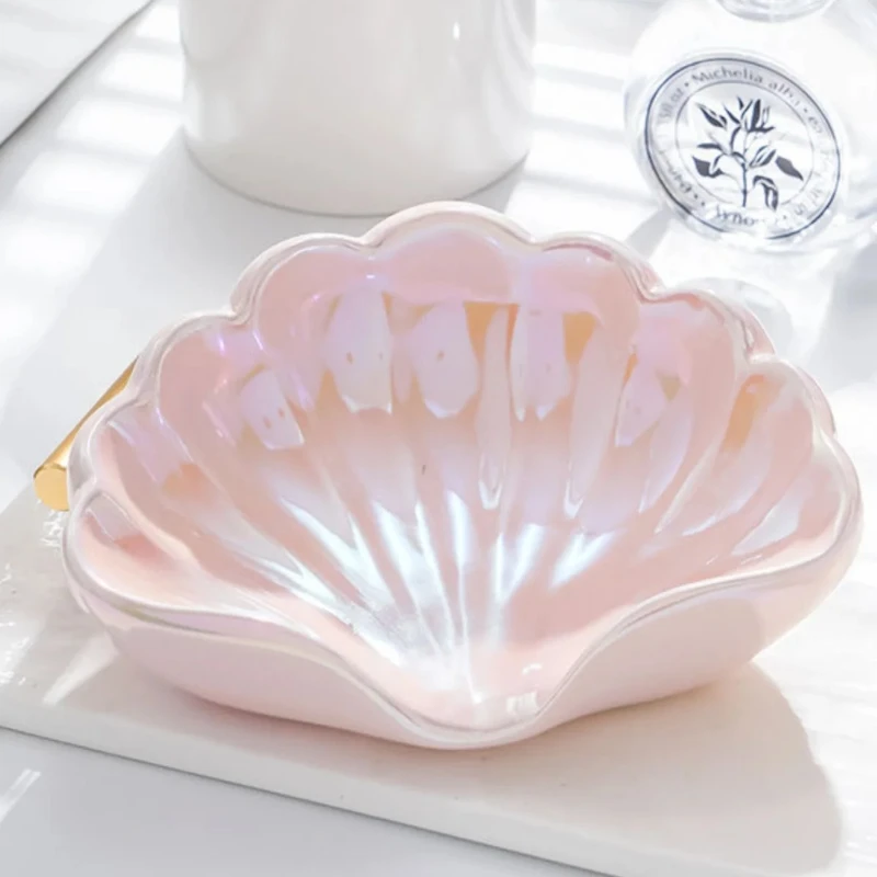 

Personalized Creativity Bathroom Soap Dishes Ceramic Shell Soap Box Toilet Shelf Soap Box Household Washbasin Soaps Drain Rack