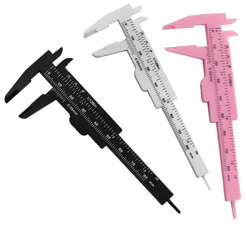 2 pçs calibre de pinça mini vernier caliper medição precisa design compacto fácil de transportar construção leve 10.7*4.5 cm