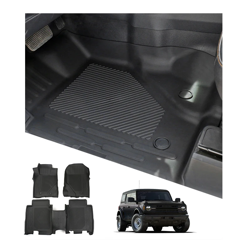 

Foot Mats Original Official Tpe Injection Floor Trunk For Ford Bronco 2021 2022 2023