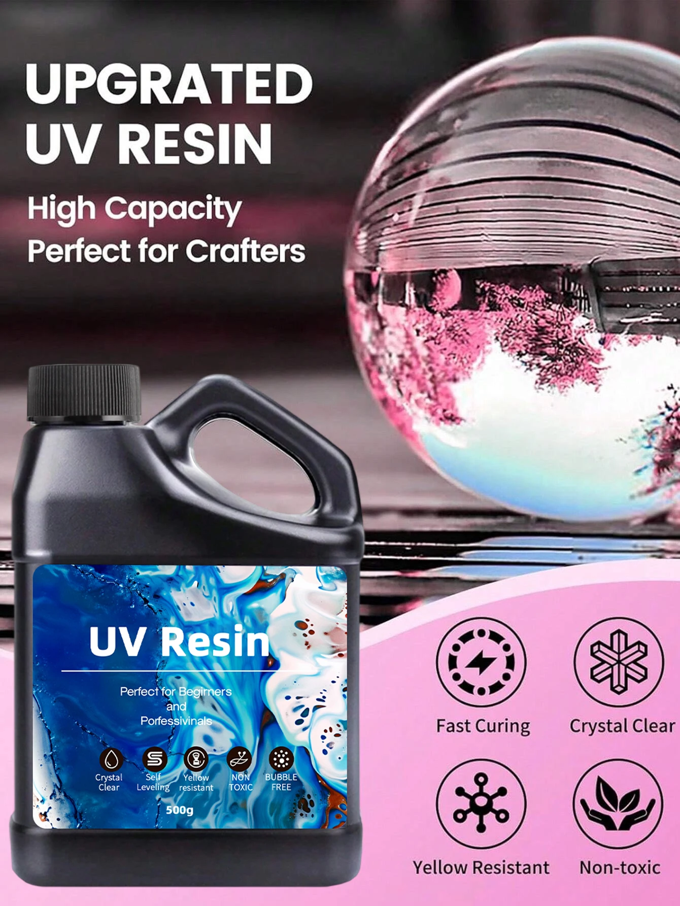 Resina UV 500-1000g - Kit de R - Epoxy Uv Resin Kit avaliação e preço