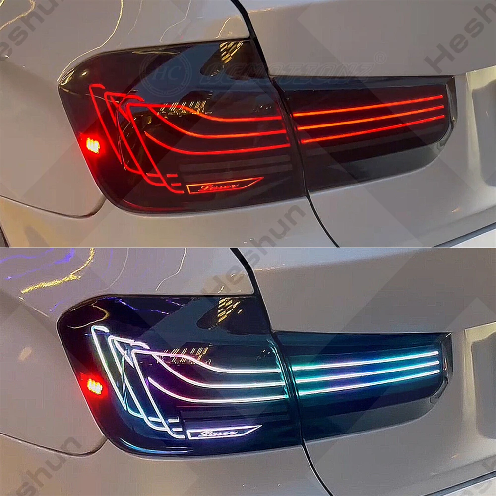 Montaje de luz trasera LED RGB para BMW Serie 3, F30, F38, F80, 2012-2013, 2014, 2015, 2016, 2017, 2018, M3, Serie 3, animación de arranque CSL