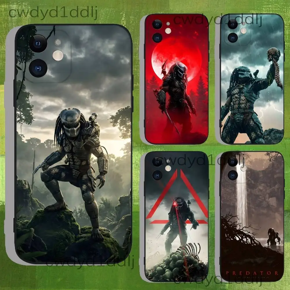 

The P-Predator Phone Case For iPhone 15,16,17,13,14,11,12,Pro,Max,Plus,E,Air,Mini Non-Slip Soft Fundas