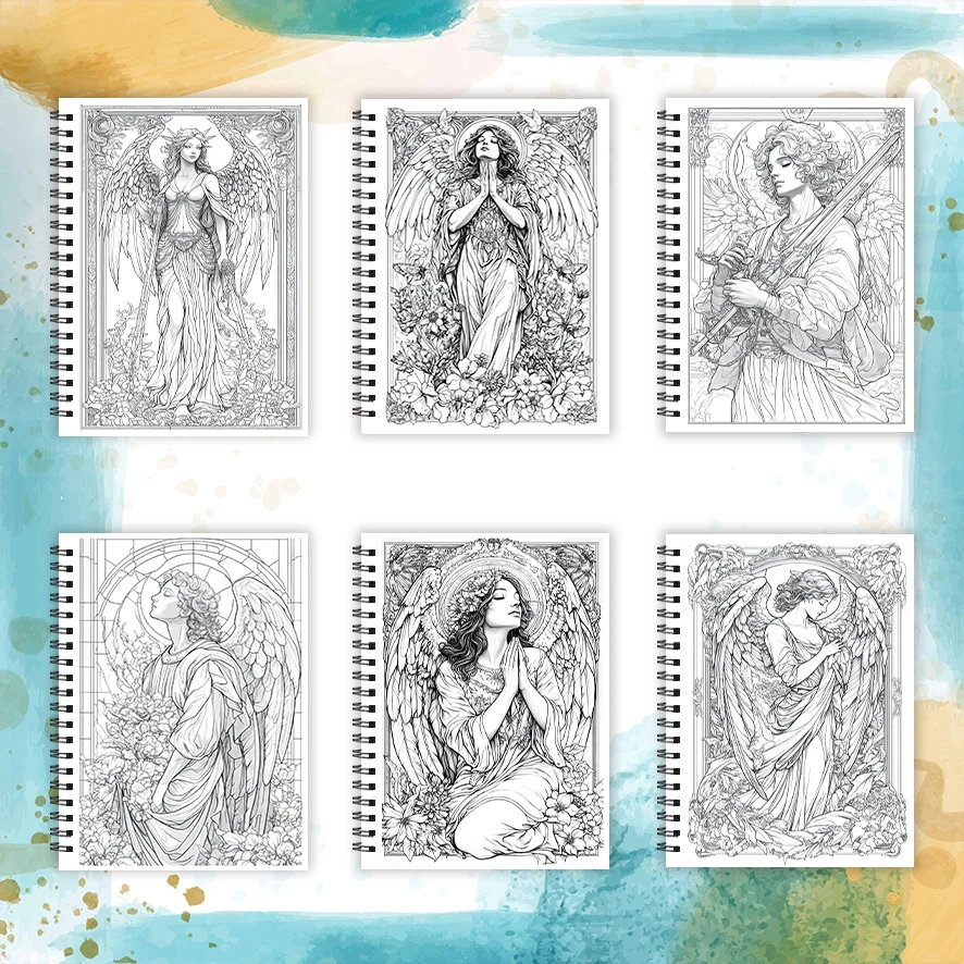 Coloring Book - 8.3 x 11.2 inches 32 pages of innocent people coloring book - ideal gift for family or friends
