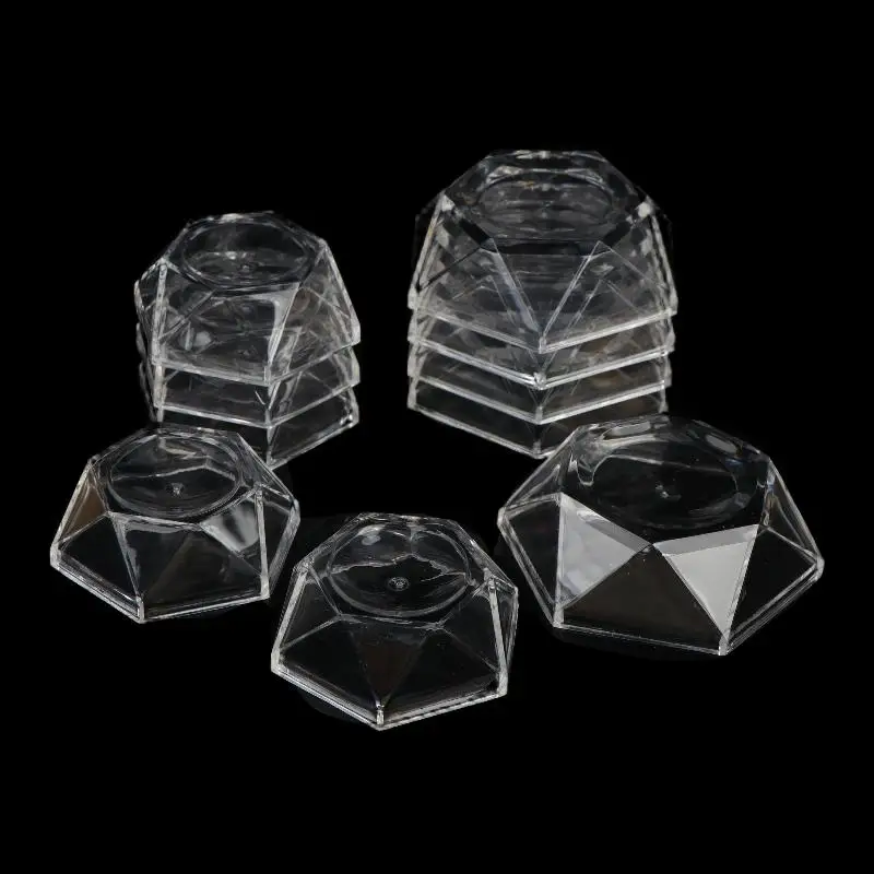 5Pcs Acrylic Display Stand Transparent Crystal Stone Holder Smooth Polished Base For Mineral Specimen Jewelry Display Home Deco