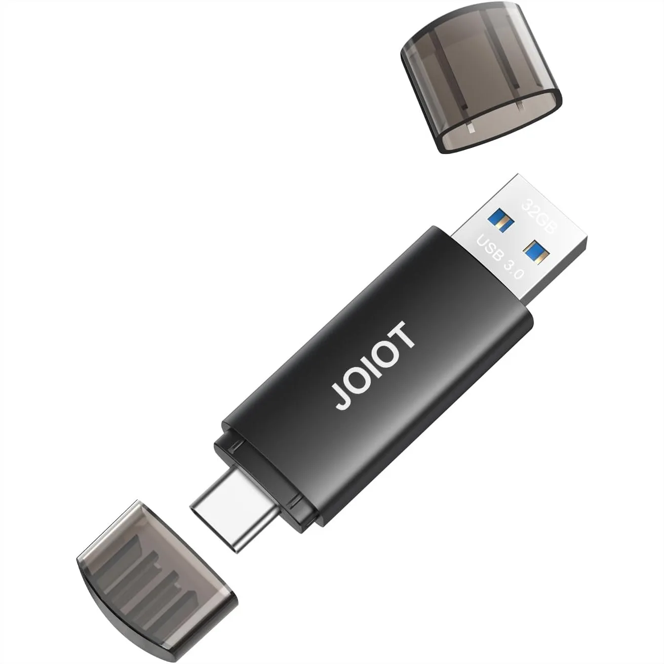 

32GB USB C Flash Drive Dual USB 3.0 Type C + USB A Portable Thumb Drive for Smartphone Tablet Computer Mac iPhone 15/16/17 Black