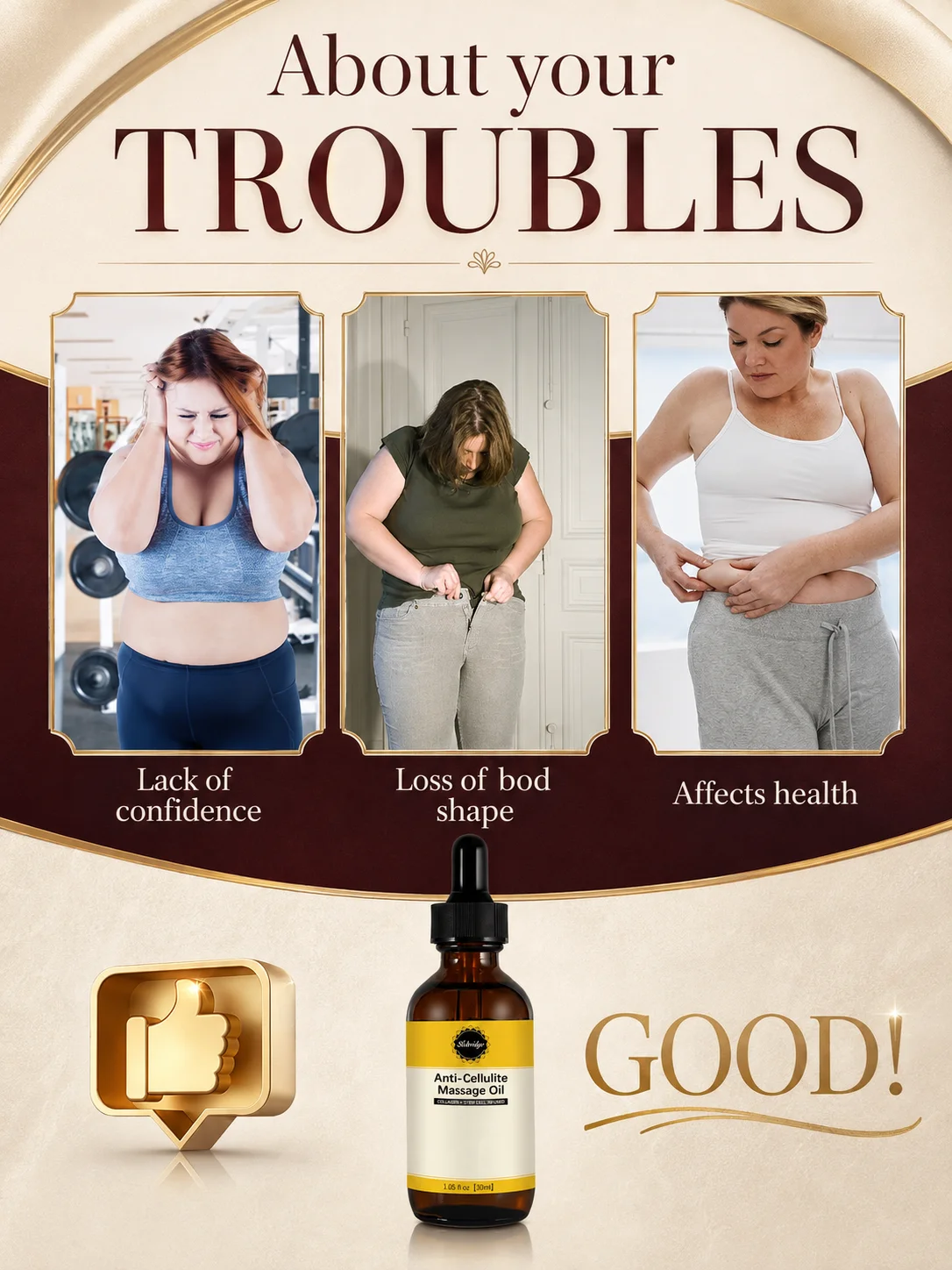 Natural Body Essential Oil for Women, Accentuate Your Curves and Enjoy a More Streamlined Look Every Day