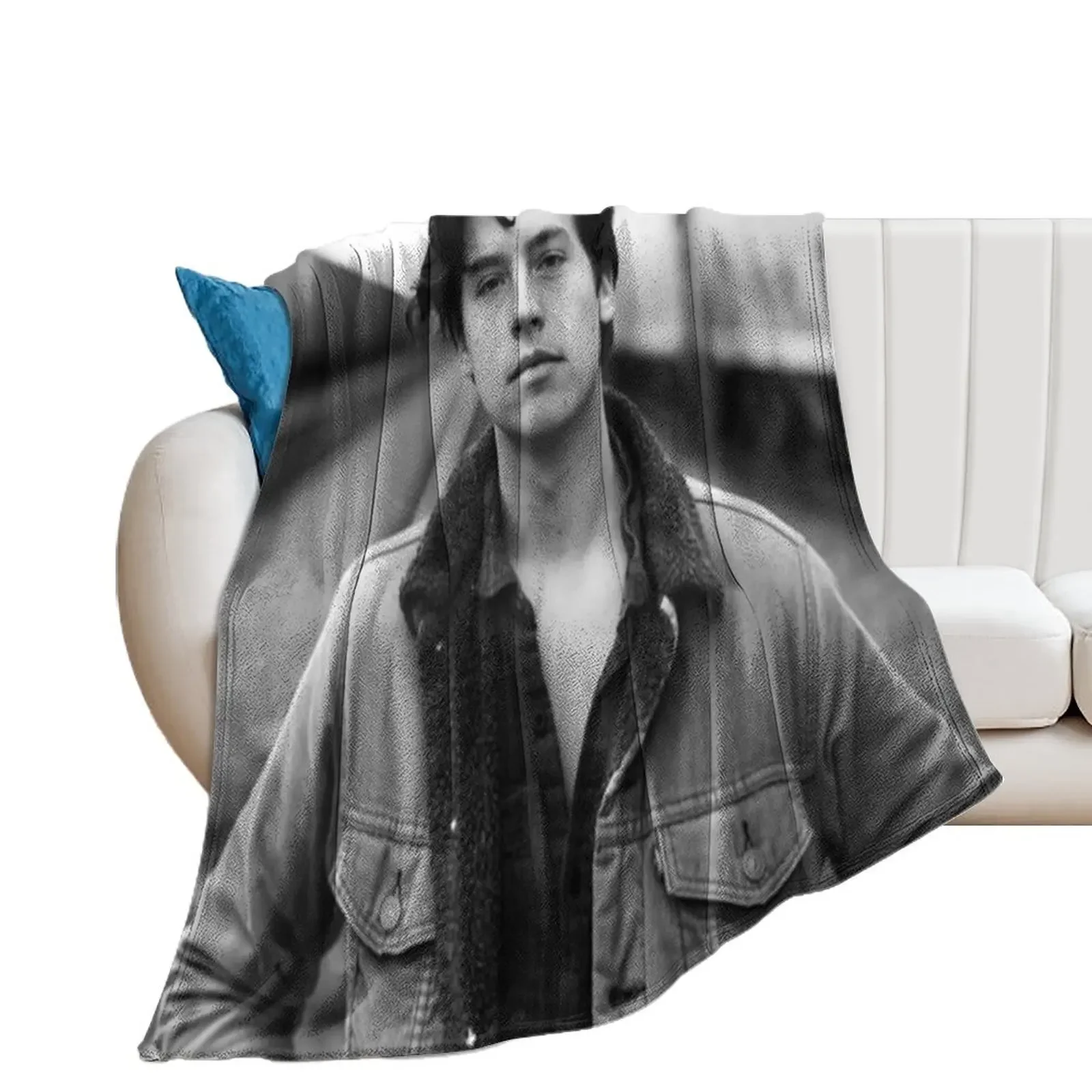 COLE SPROUSE BLACK AND WHITE Throw Blanket Travel Retros Thermal Blankets