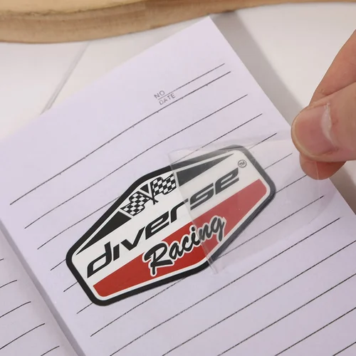 Imagen 2 del producto 100 Uds pegatinas de transferencia DTF personalizadas impresión UV 3D logotipo de empresa DIY personalizado etiqueta autoadhesiva de cristal en botellas caja de embalaje